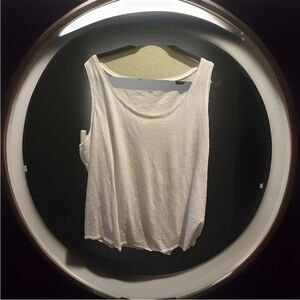 Eileen Fisher  Organic . Cotton  sleeveless round neck relaxed  shub Tee shirt